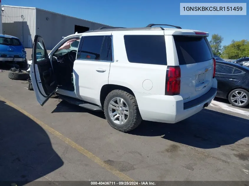 2020 Chevrolet Tahoe 4Wd Lt VIN: 1GNSKBKC5LR151459 Lot: 40436711