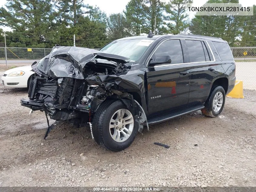 2020 Chevrolet Tahoe 4Wd Lt VIN: 1GNSKBKCXLR281415 Lot: 40445728