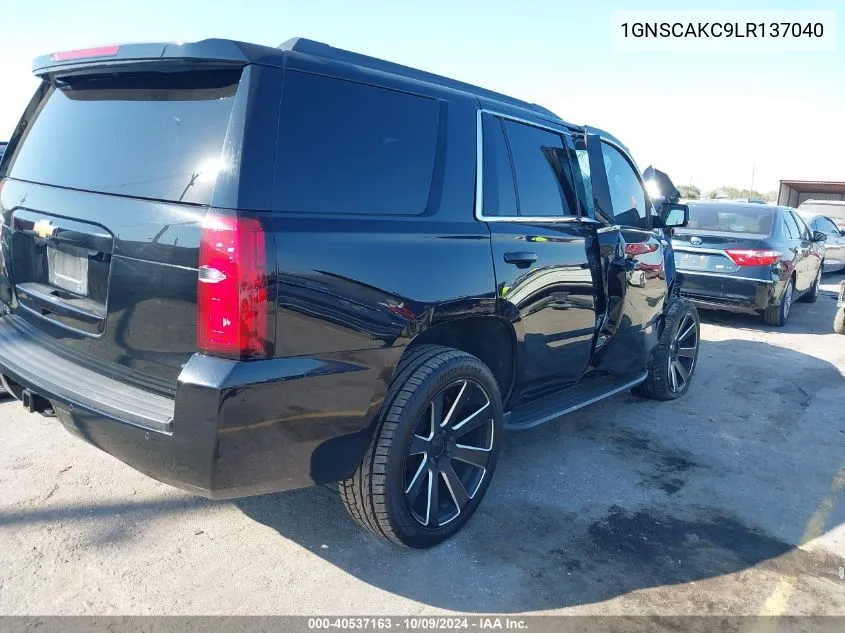 2020 Chevrolet Tahoe 2Wd Ls VIN: 1GNSCAKC9LR137040 Lot: 40537163