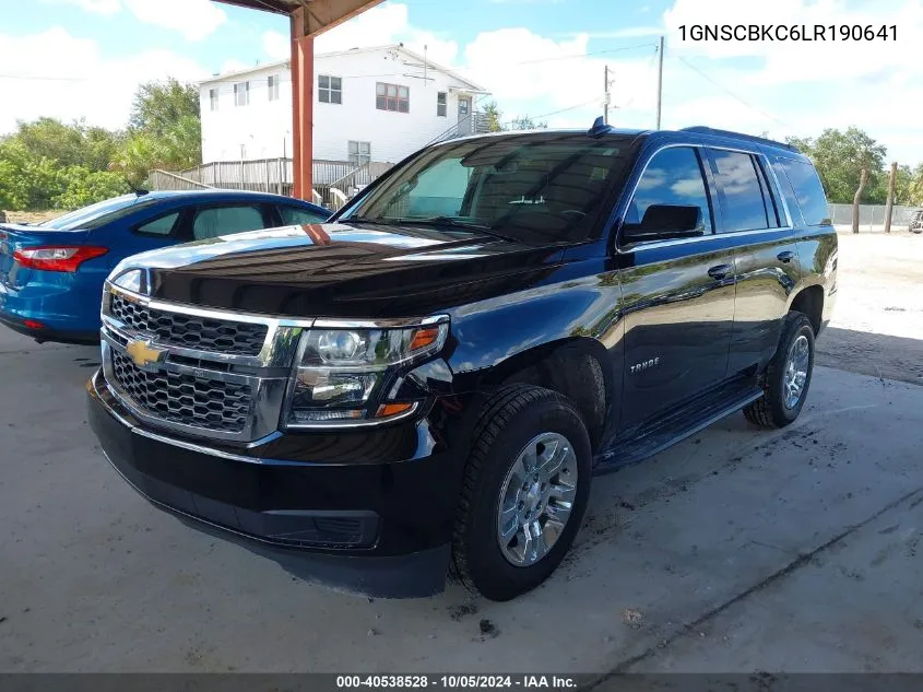 2020 Chevrolet Tahoe 2Wd Lt VIN: 1GNSCBKC6LR190641 Lot: 40538528