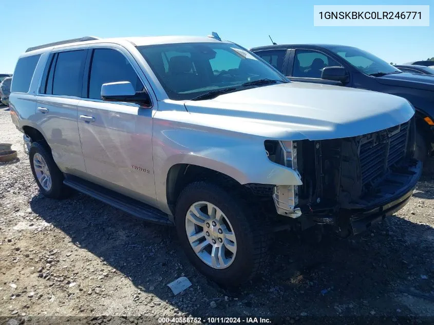 2020 Chevrolet Tahoe 4Wd Lt VIN: 1GNSKBKC0LR246771 Lot: 40556752