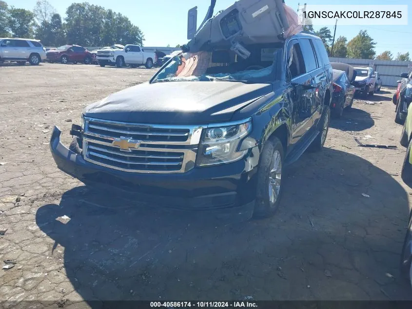 2020 Chevrolet Tahoe 2Wd Ls VIN: 1GNSCAKC0LR287845 Lot: 40586174