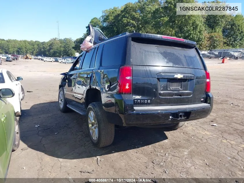 2020 Chevrolet Tahoe 2Wd Ls VIN: 1GNSCAKC0LR287845 Lot: 40586174