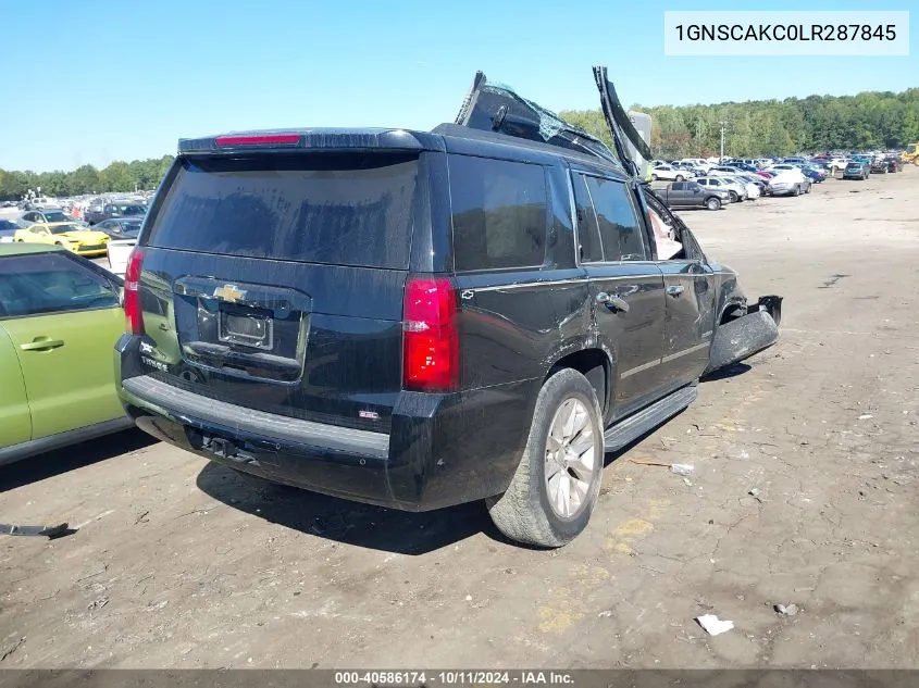 2020 Chevrolet Tahoe 2Wd Ls VIN: 1GNSCAKC0LR287845 Lot: 40586174