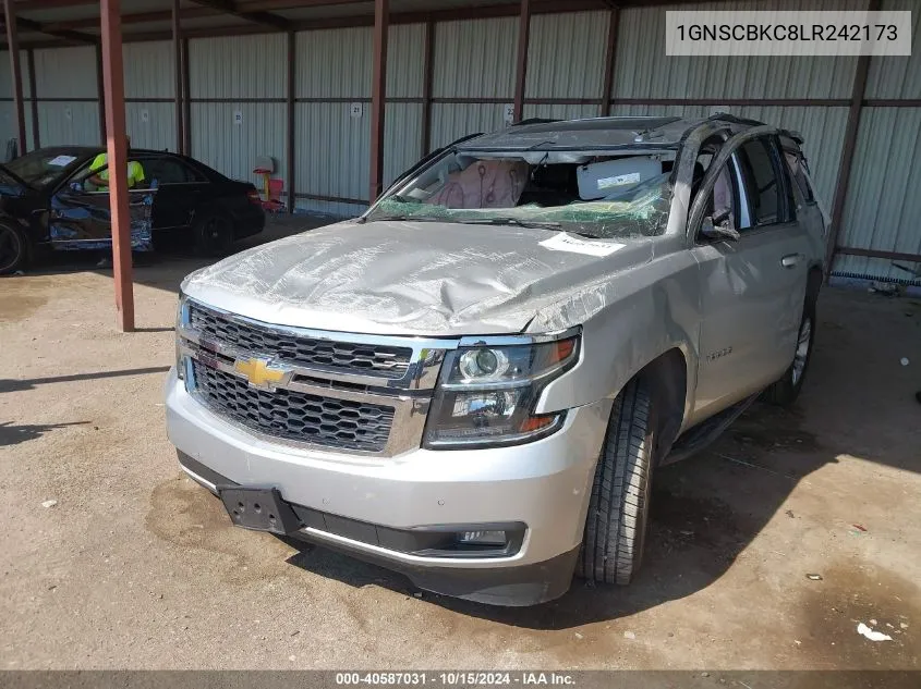 2020 Chevrolet Tahoe 2Wd Lt VIN: 1GNSCBKC8LR242173 Lot: 40587031