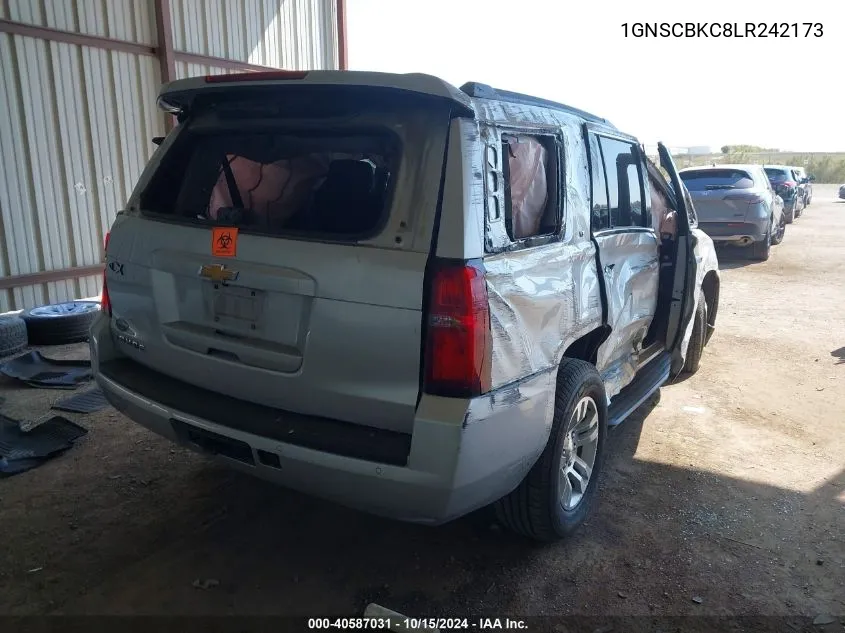 2020 Chevrolet Tahoe 2Wd Lt VIN: 1GNSCBKC8LR242173 Lot: 40587031