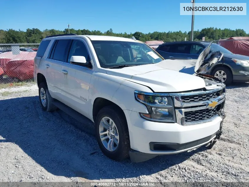 2020 Chevrolet Tahoe 2Wd Lt VIN: 1GNSCBKC3LR212630 Lot: 40592712