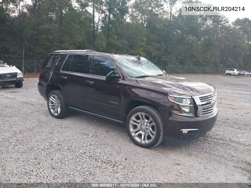 2020 Chevrolet Tahoe 2Wd Premier VIN: 1GNSCCKJ9LR204214 Lot: 40596011