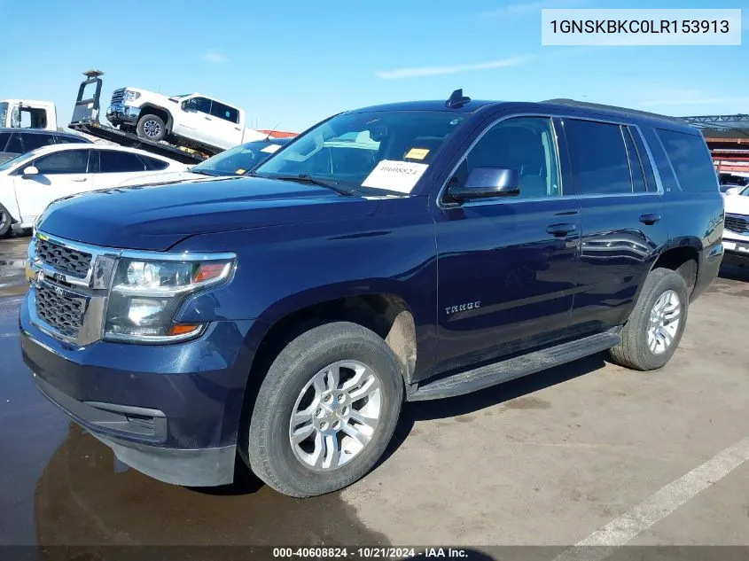 2020 Chevrolet Tahoe 4Wd Lt VIN: 1GNSKBKC0LR153913 Lot: 40608824