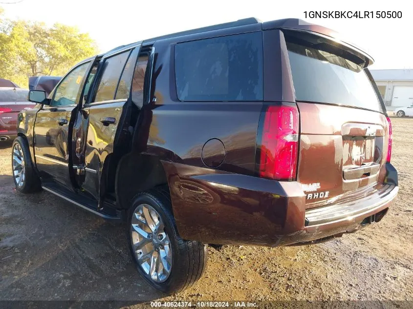 2020 Chevrolet Tahoe 4Wd Lt VIN: 1GNSKBKC4LR150500 Lot: 40624374