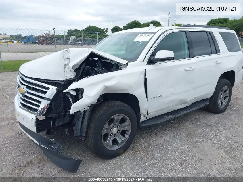 2020 Chevrolet Tahoe 2Wd Ls VIN: 1GNSCAKC2LR107121 Lot: 40630216