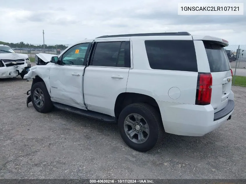 2020 Chevrolet Tahoe 2Wd Ls VIN: 1GNSCAKC2LR107121 Lot: 40630216