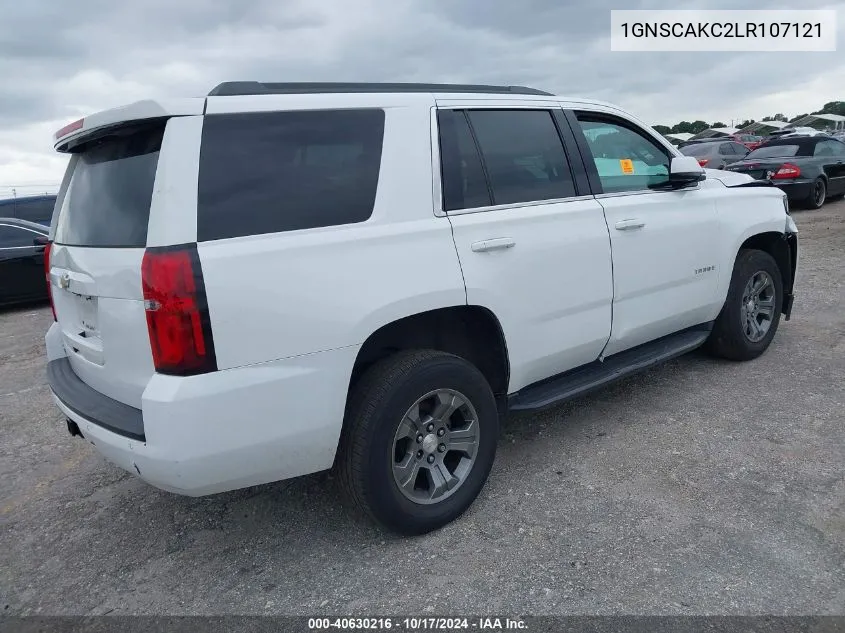 2020 Chevrolet Tahoe 2Wd Ls VIN: 1GNSCAKC2LR107121 Lot: 40630216