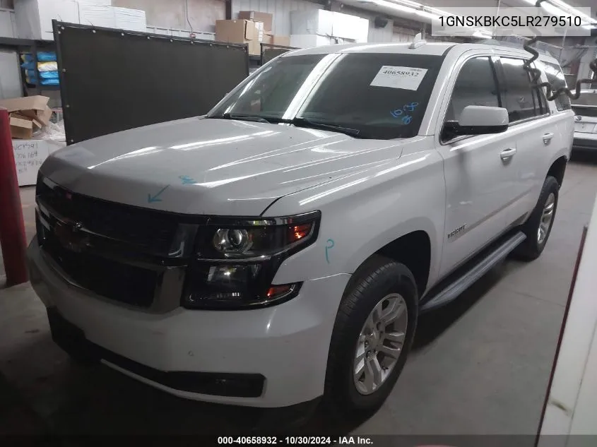 2020 Chevrolet Tahoe 4Wd Lt VIN: 1GNSKBKC5LR279510 Lot: 40658932