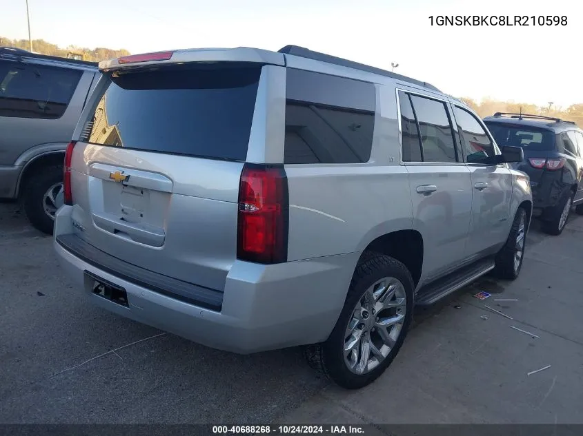 2020 Chevrolet Tahoe 4Wd Lt VIN: 1GNSKBKC8LR210598 Lot: 40688268