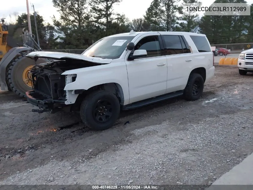 2020 Chevrolet Tahoe 2Wd Commercial Fleet VIN: 1GNLCDEC3LR112989 Lot: 40746229