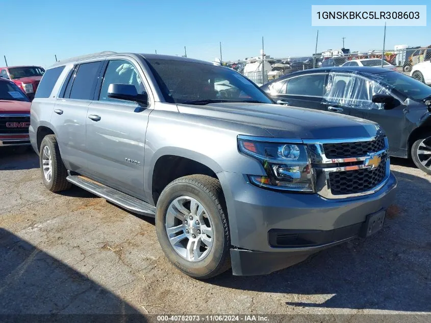 2020 Chevrolet Tahoe 4Wd Lt VIN: 1GNSKBKC5LR308603 Lot: 40782073