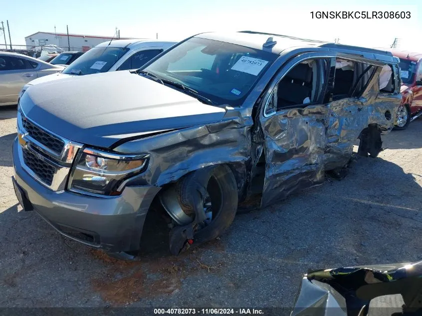 2020 Chevrolet Tahoe 4Wd Lt VIN: 1GNSKBKC5LR308603 Lot: 40782073