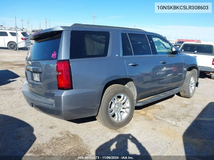 2020 Chevrolet Tahoe 4Wd Lt VIN: 1GNSKBKC5LR308603 Lot: 40782073