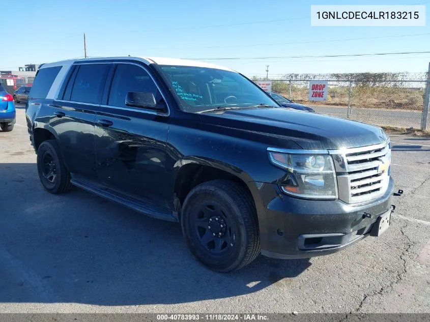 2020 Chevrolet Tahoe 2Wd Commercial Fleet VIN: 1GNLCDEC4LR183215 Lot: 40783993