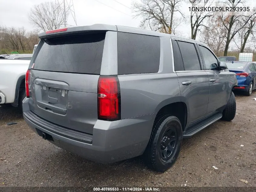 2020 Chevrolet Tahoe 4Wd Commercial Fleet VIN: 1GNSKDEC9LR293935 Lot: 40785533