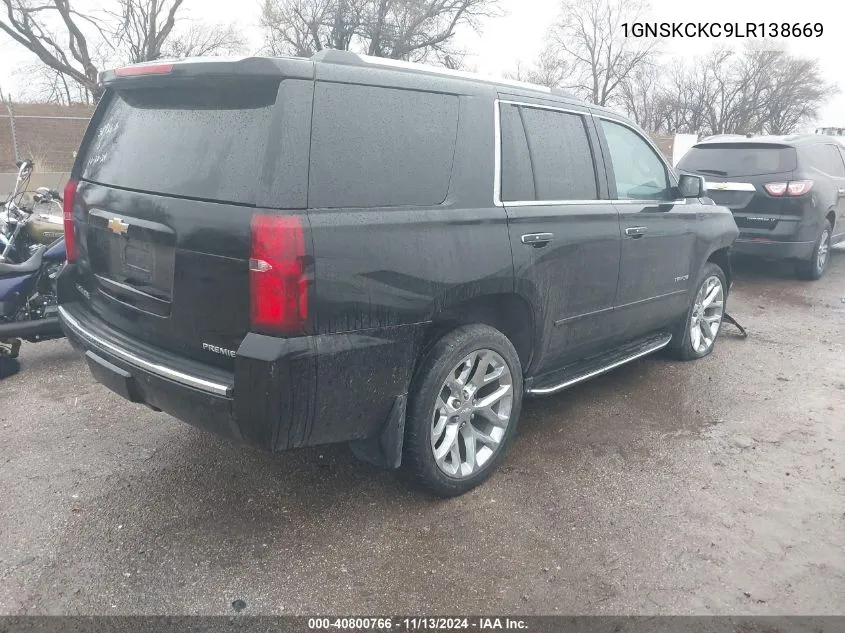 2020 Chevrolet Tahoe 4Wd Premier VIN: 1GNSKCKC9LR138669 Lot: 40800766