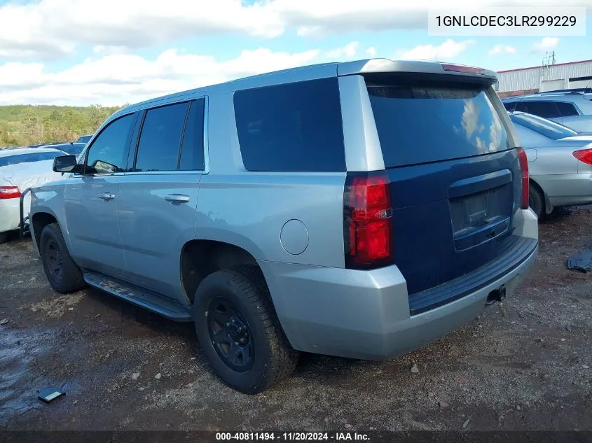 2020 Chevrolet Tahoe 2Wd Commercial Fleet VIN: 1GNLCDEC3LR299229 Lot: 40811494