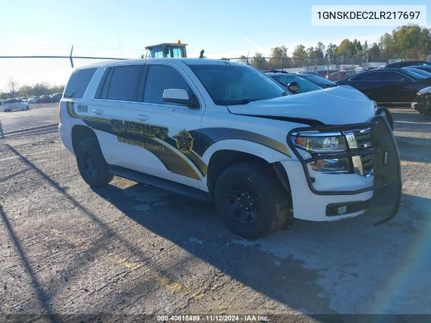 2020 Chevrolet Tahoe 4Wd Commercial Fleet VIN: 1GNSKDEC2LR217697 Lot: 40815499