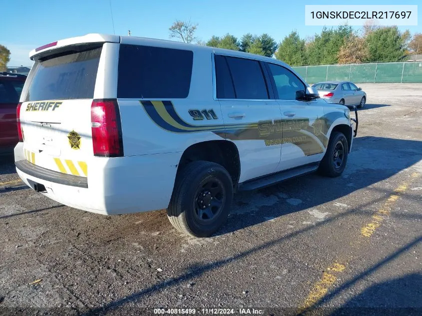 2020 Chevrolet Tahoe 4Wd Commercial Fleet VIN: 1GNSKDEC2LR217697 Lot: 40815499