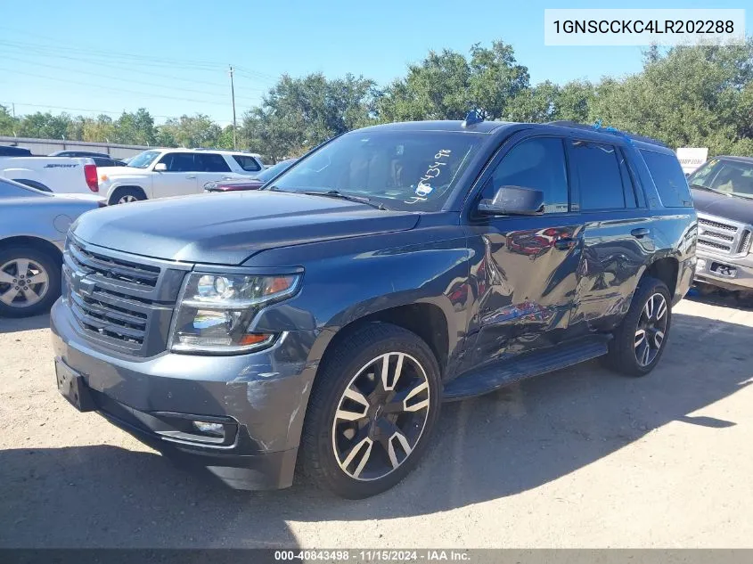 2020 Chevrolet Tahoe 2Wd Premier VIN: 1GNSCCKC4LR202288 Lot: 40843498