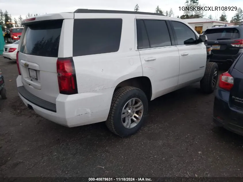 2020 Chevrolet Tahoe 4Wd Lt VIN: 1GNSKBKCXLR108929 Lot: 40879631