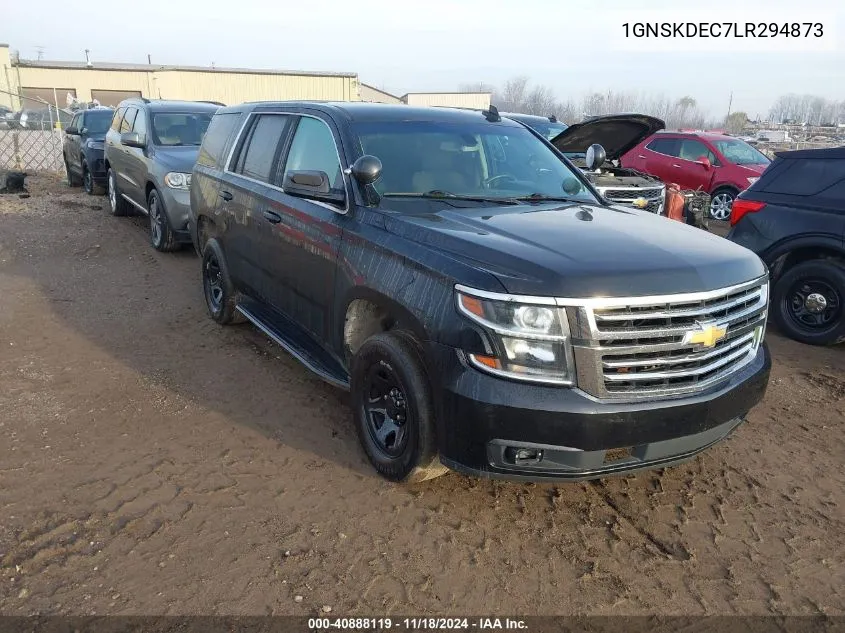 2020 Chevrolet Tahoe Police VIN: 1GNSKDEC7LR294873 Lot: 40888119