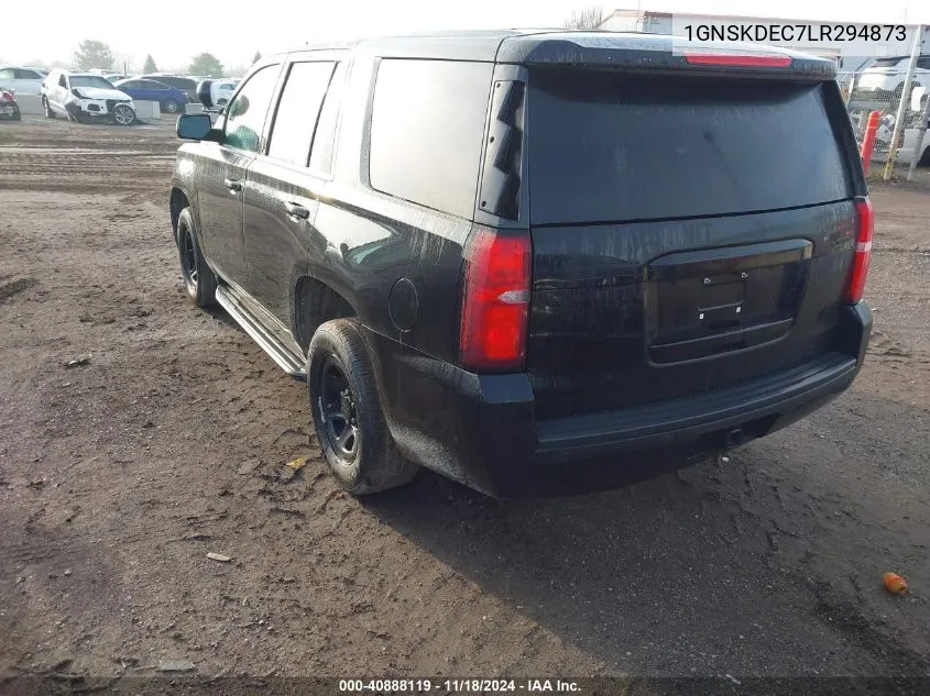 2020 Chevrolet Tahoe Police VIN: 1GNSKDEC7LR294873 Lot: 40888119