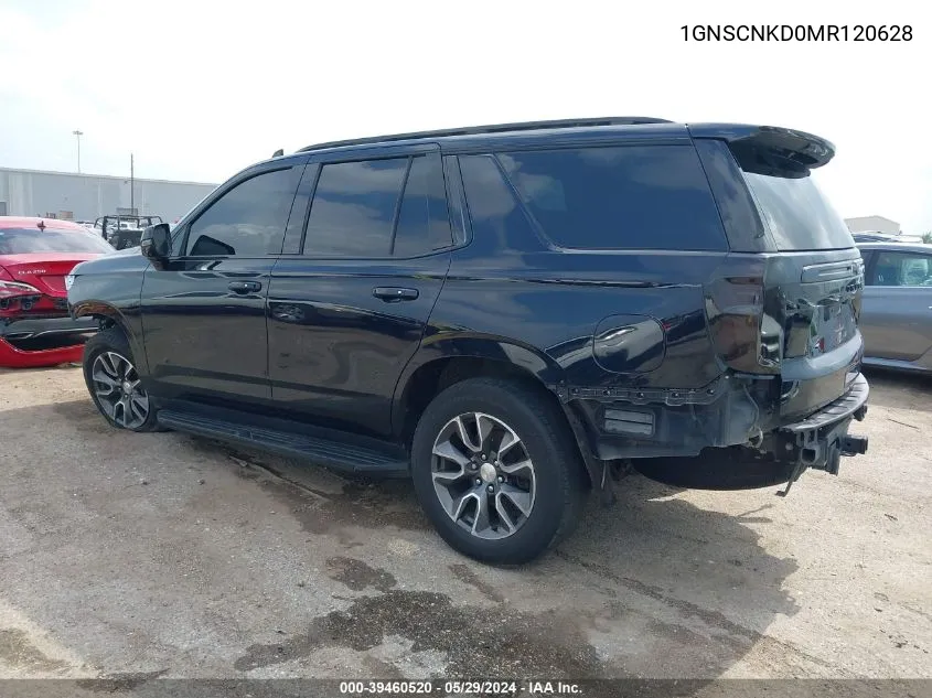 2021 Chevrolet Tahoe 2Wd Lt VIN: 1GNSCNKD0MR120628 Lot: 39460520