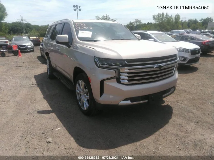 2021 Chevrolet Tahoe 4Wd High Country VIN: 1GNSKTKT1MR354050 Lot: 39928362