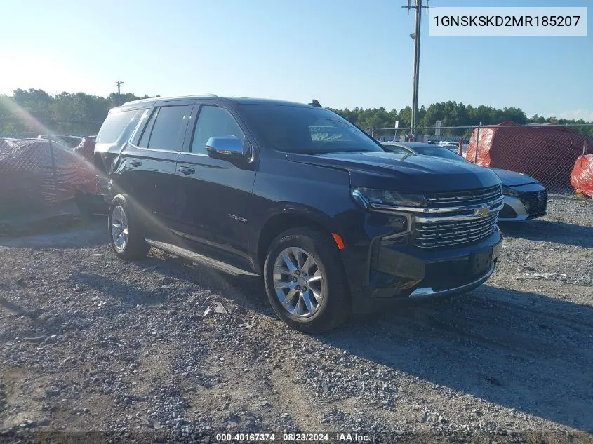 2021 Chevrolet Tahoe 4Wd Premier VIN: 1GNSKSKD2MR185207 Lot: 40167374