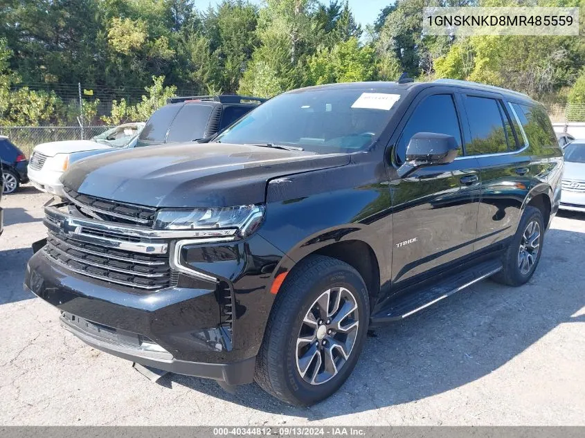 2021 Chevrolet Tahoe 4Wd Lt VIN: 1GNSKNKD8MR485559 Lot: 40344812