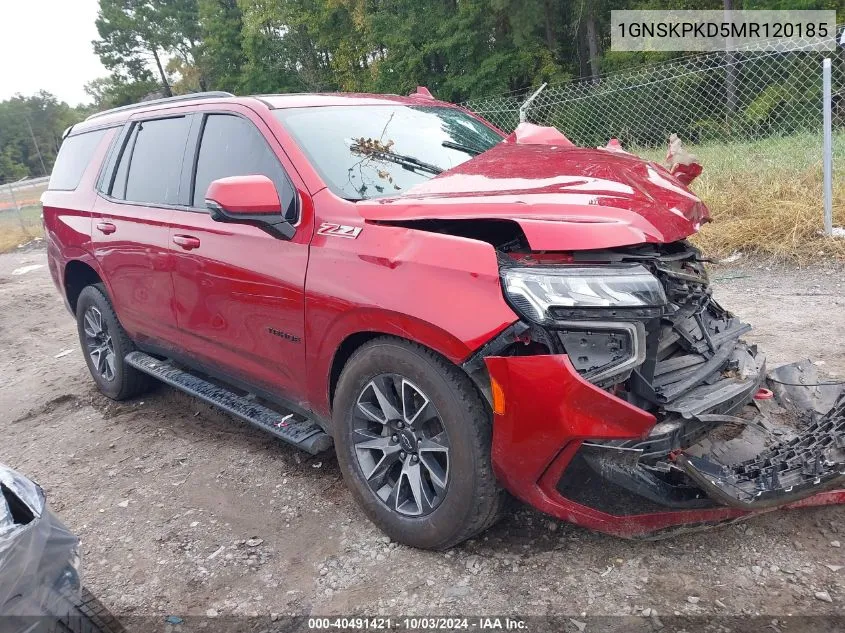 2021 Chevrolet Tahoe 4Wd Z71 VIN: 1GNSKPKD5MR120185 Lot: 40491421