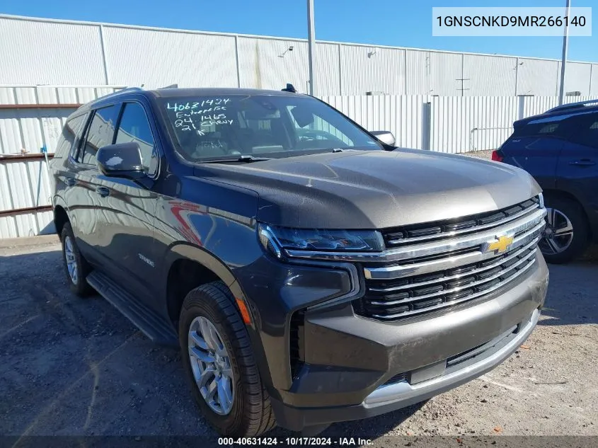 2021 Chevrolet Tahoe 2Wd Lt VIN: 1GNSCNKD9MR266140 Lot: 40631424