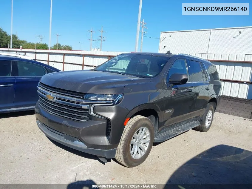 2021 Chevrolet Tahoe 2Wd Lt VIN: 1GNSCNKD9MR266140 Lot: 40631424