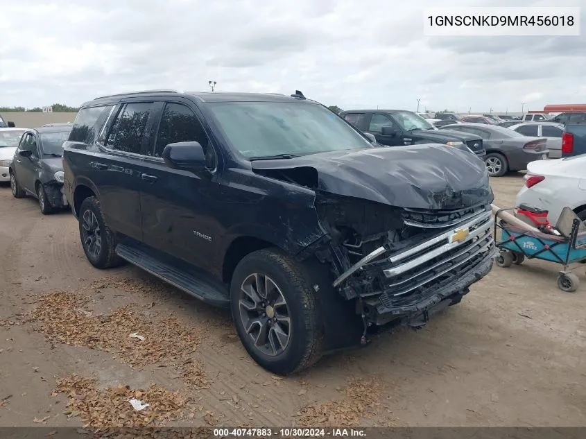 2021 Chevrolet Tahoe 2Wd Lt VIN: 1GNSCNKD9MR456018 Lot: 40747883