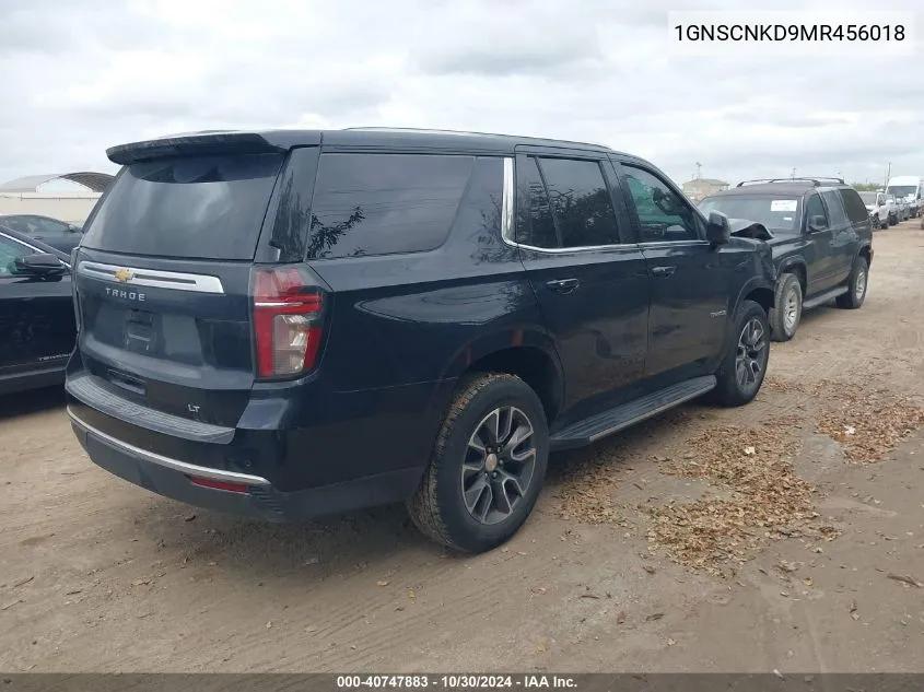 2021 Chevrolet Tahoe 2Wd Lt VIN: 1GNSCNKD9MR456018 Lot: 40747883