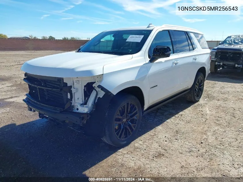 2021 Chevrolet Tahoe 2Wd Premier VIN: 1GNSCSKD5MR256543 Lot: 40828691