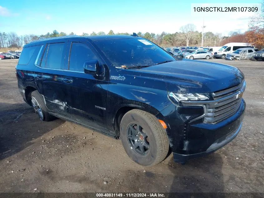 2021 Chevrolet Tahoe 2Wd High Country VIN: 1GNSCTKL2MR107309 Lot: 40831149