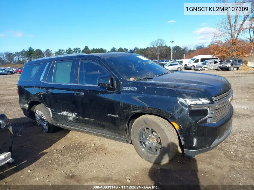 2021 Chevrolet Tahoe 2Wd High Country VIN: 1GNSCTKL2MR107309 Lot: 40831149