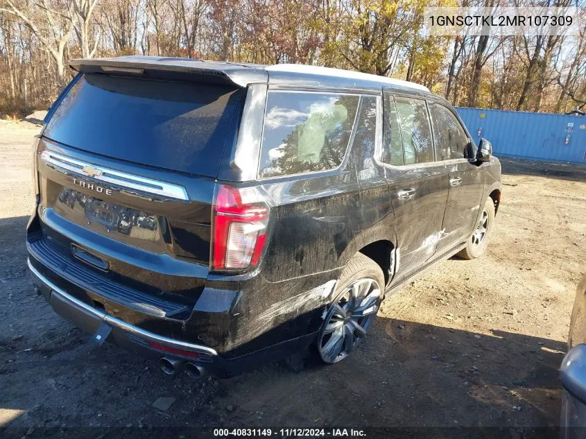 2021 Chevrolet Tahoe 2Wd High Country VIN: 1GNSCTKL2MR107309 Lot: 40831149