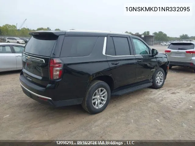 1GNSKMKD1NR332095 2022 Chevrolet Tahoe K1500 Ls