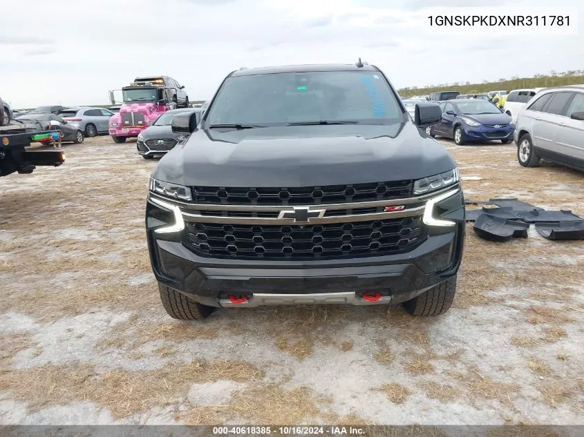 1GNSKPKDXNR311781 2022 Chevrolet Tahoe 4Wd Z71