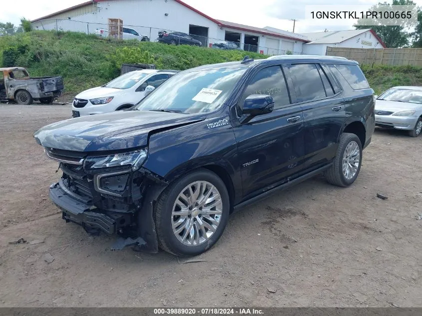 2023 Chevrolet Tahoe 4Wd High Country VIN: 1GNSKTKL1PR100665 Lot: 39889020