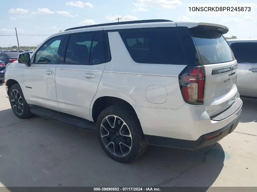 2023 Chevrolet Tahoe 2Wd Rst VIN: 1GNSCRKD8PR245873 Lot: 39890552